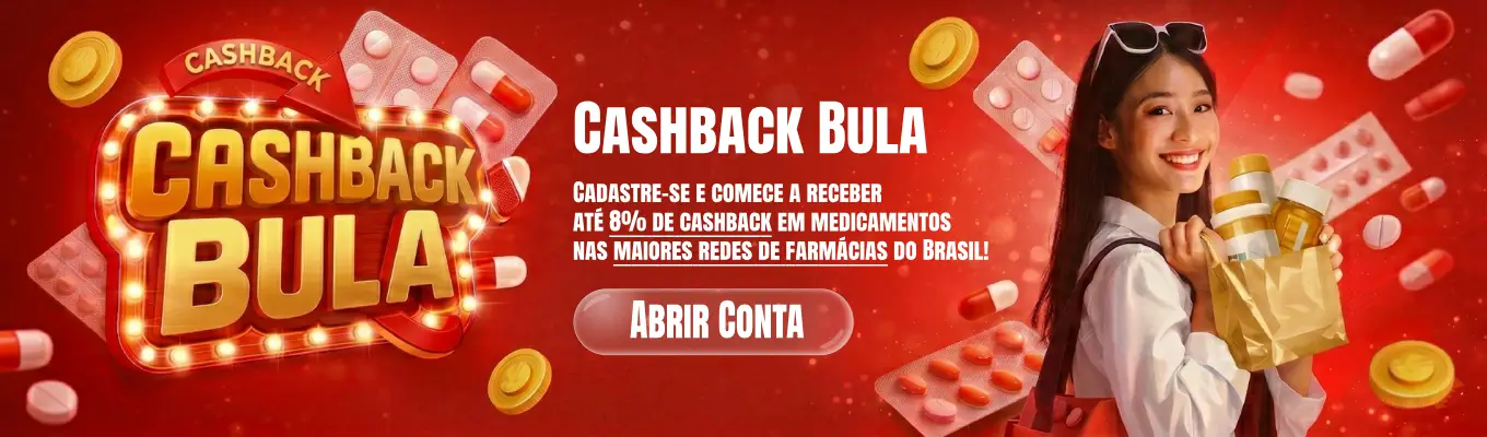Cashback em medicamentos no Bula